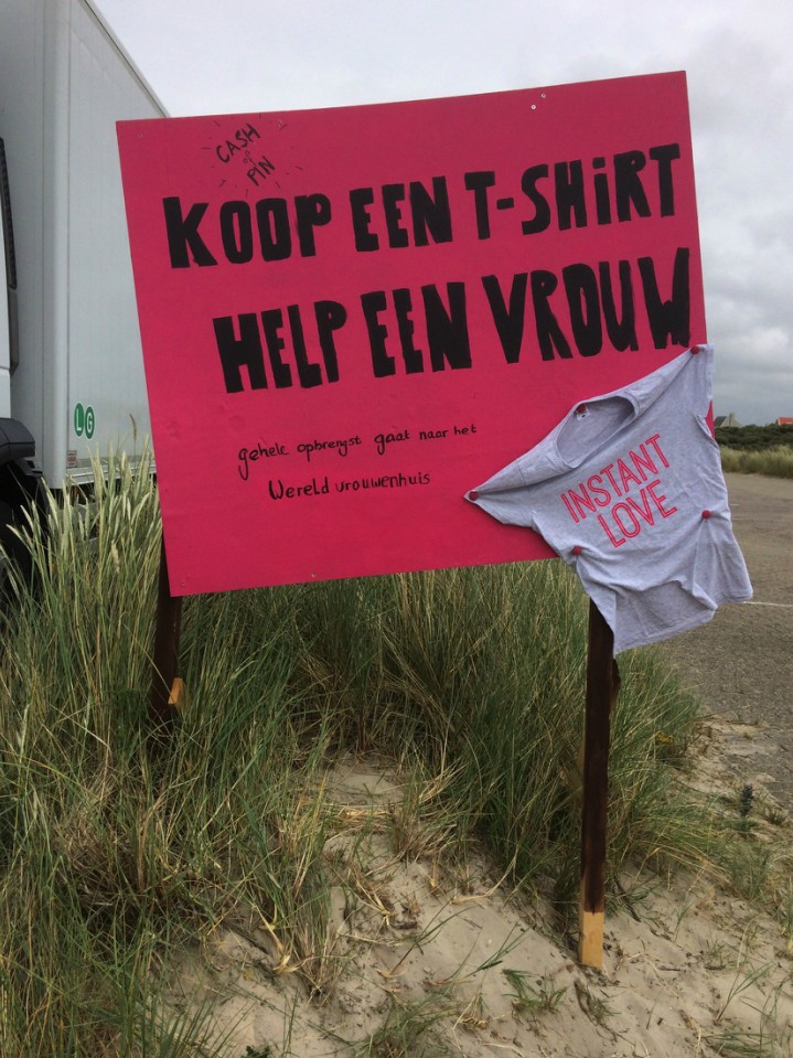 T-shirt actie 'Instant Love' op Oerol